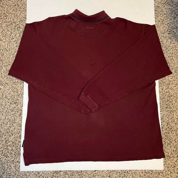 Vintage Maroon Columbia Button Up Long Sleeve Polo - Picture 2 of 4